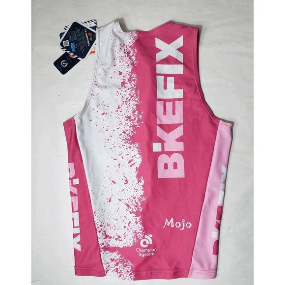 New W Tags Women\'s Size XS Lot Of (3) Pink Cycling Jerseys Champion System Mojo